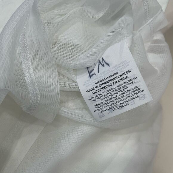 Nike Air White Mesh Jersey Unique Nike HQ Sample Women’s Size Small - Picture 9 of 9